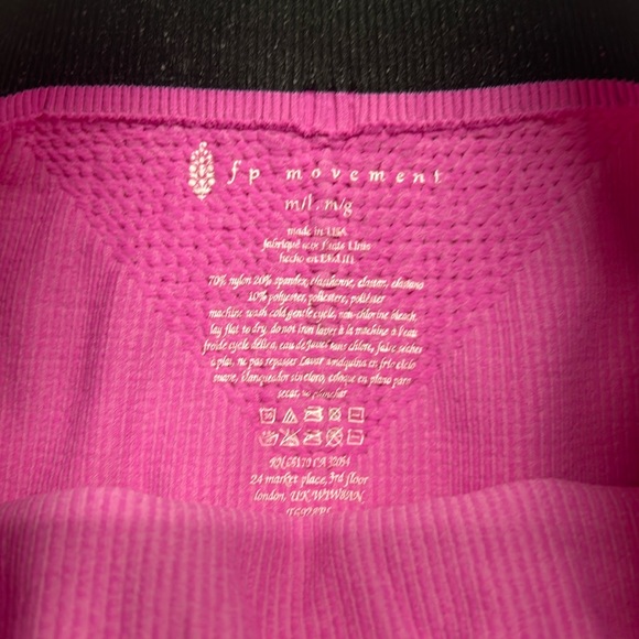 Free People Movement Happiness Runs Prajna Shorts M/L Magenta NWOT - Picture 3 of 3